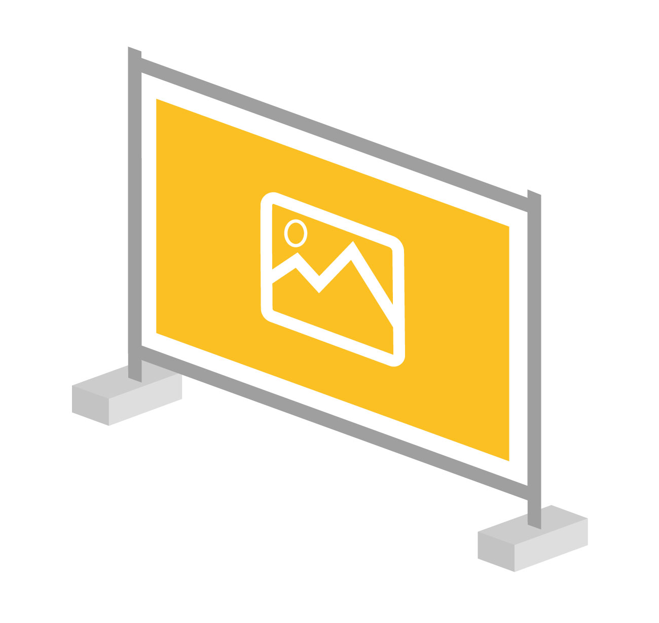 Bauzaunbanner mit Motiv