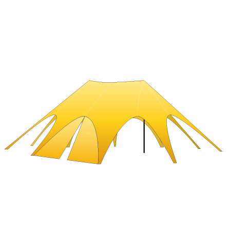 Ścianka z drzwiami uchylnymi