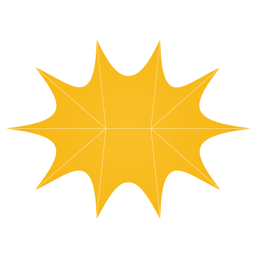 Namiot Gwiazda Aluminiowy dwumasztowy